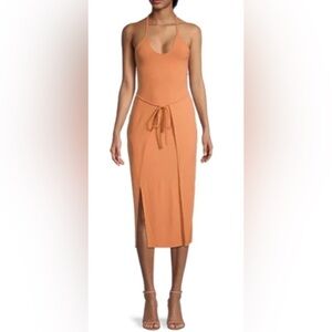 AVEC Les Filles Halter Dress in coral size medium